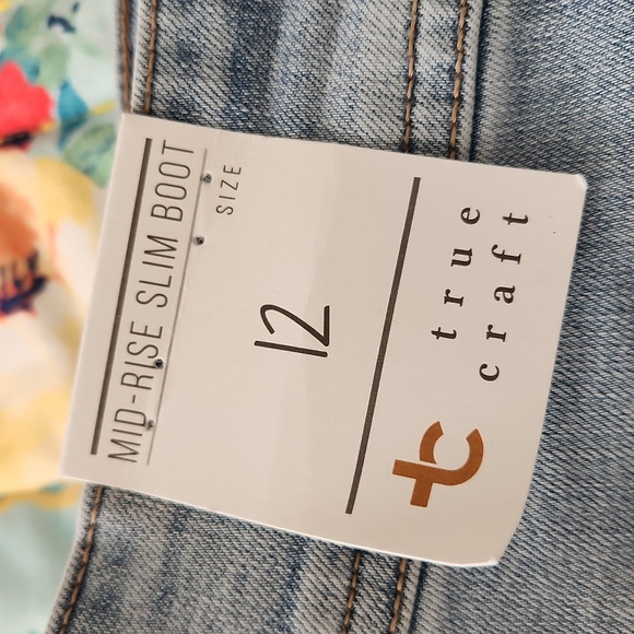 True Craft slim bootcut jean size 12 NWT - Picture 2 of 7